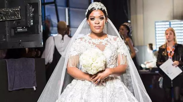 RSA’s pathless Zodwa Wabantu captured in wedding dress despite calling off her wedding