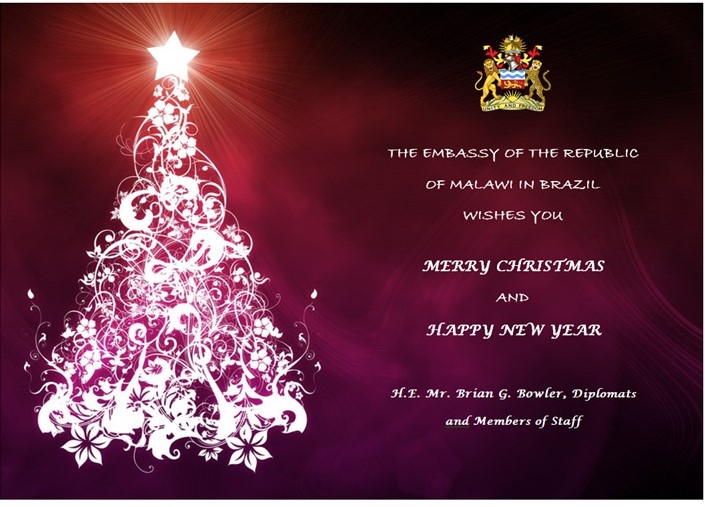 Something refreshing from Malawi Embassy in Brazil: E-Xmas Cards
