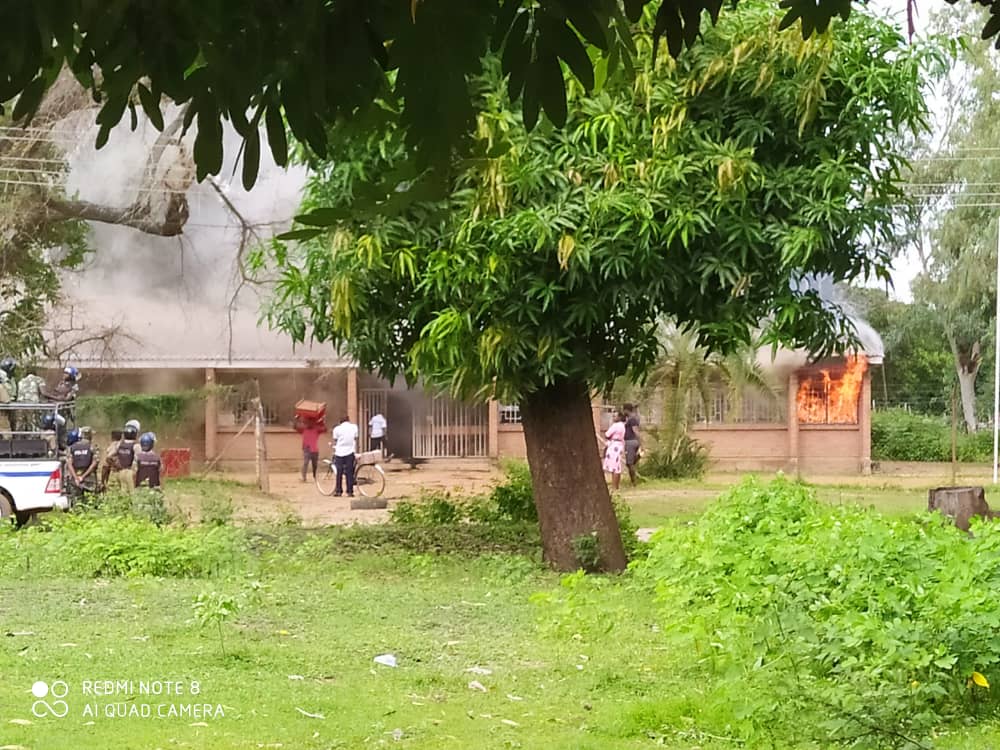 Malawi on fire: Learners set Karonga District Commissioner’s office ablaze