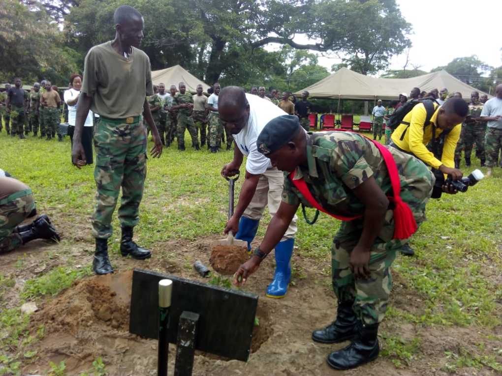 Malawi army, National bank cover Chilumba barrack with trees