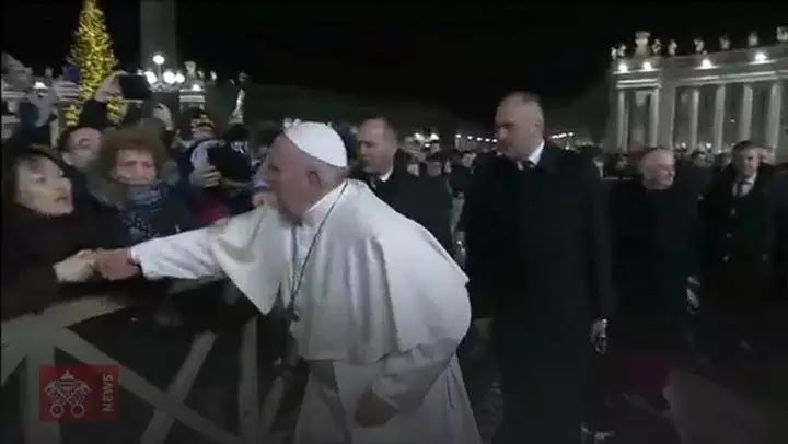 Pope Francis’ bodyguards criticised over slapping incident