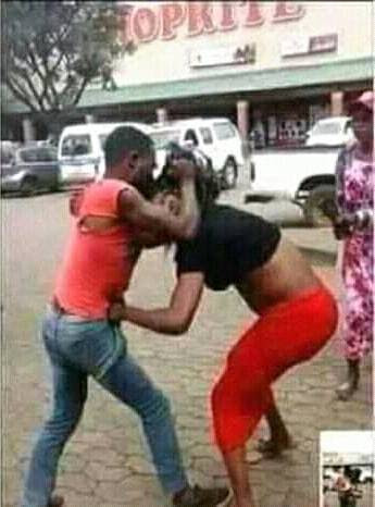 Valentine’s date turns into a fight as Nigeria girl refuses to go home with the guy