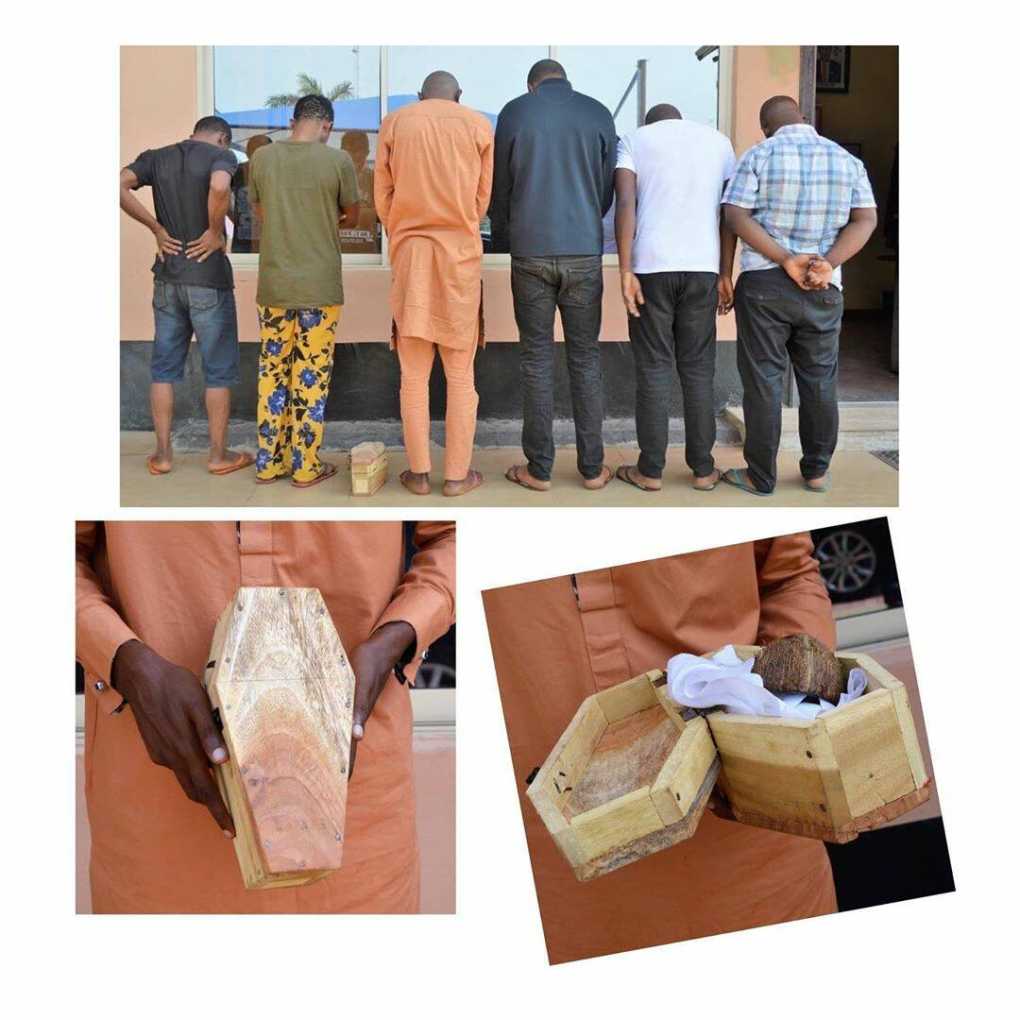 Nigerian suspected internet fraudster arrested for being possession of coffin