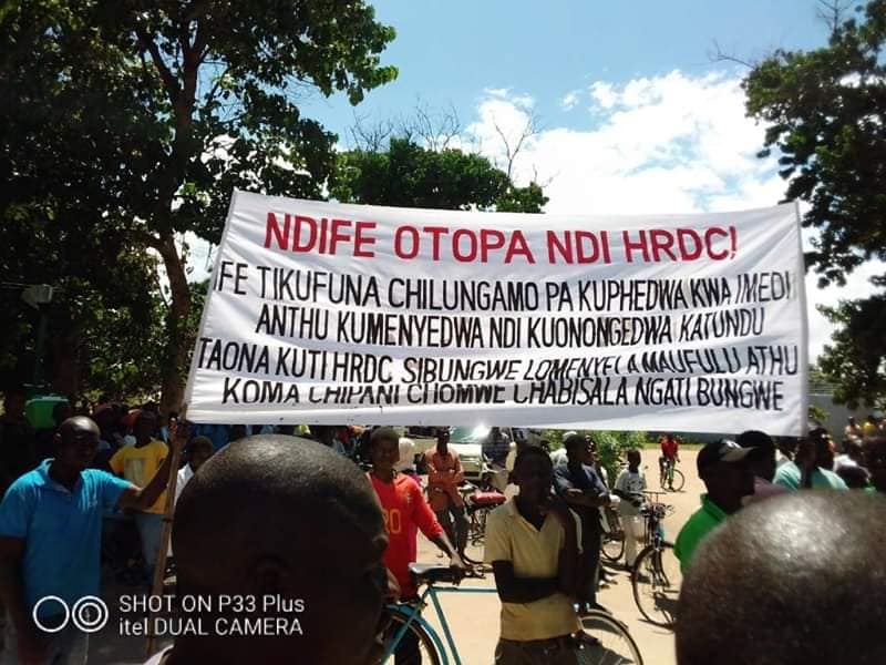 Malawians in Mangochi March in support of Government arrest of HRDC leaders