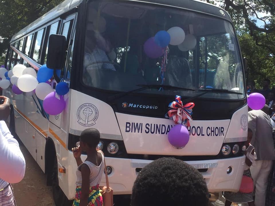 Presidential Aide Norman Chisale Donates Bus to CCAP Nkhoma Synod in The Arm.