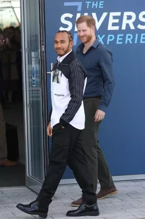 Prince Harry back into UK…To open British motor racing museum at Silverstone with Lewis Hamilton