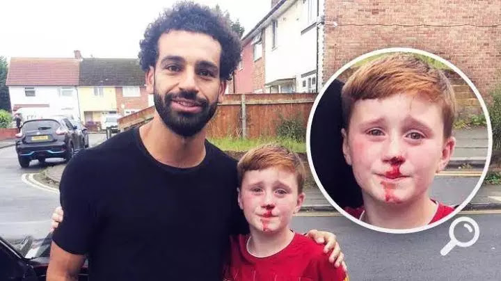 Liverpool striker Mo Salah’s amazing gesture towards a boy who got injured chasing his car