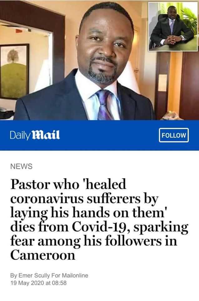 COVID19: Pastor Died and Pastor Wants to Die