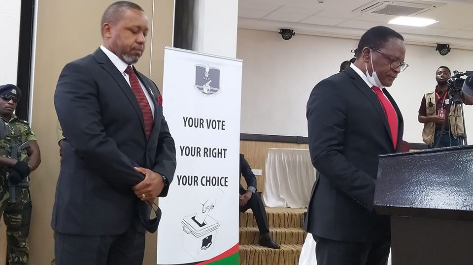 Lazarus Chakwera unveils Chilima as his running mate