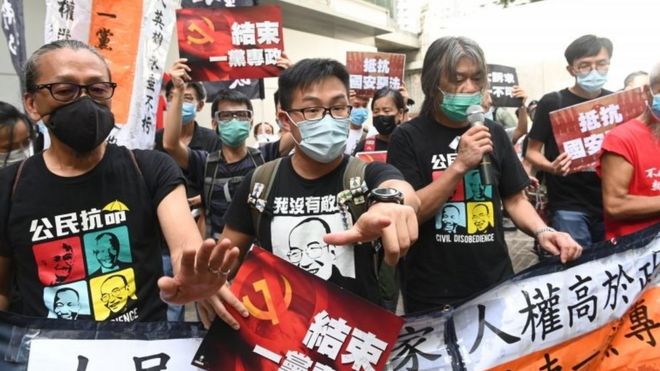 Dozens in Hong Kong held as ‘anti-protest’ law kicks in on handover anniversary