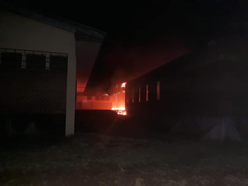 Fire guts Balaka district hospital