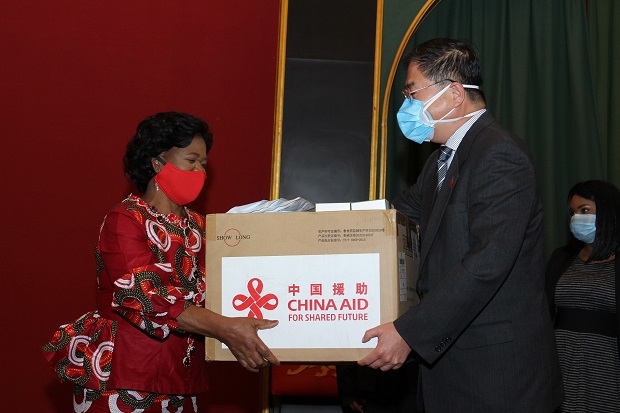 Malawi’s First Lady Monica Chakwera receives donation from China to fight Covid-19