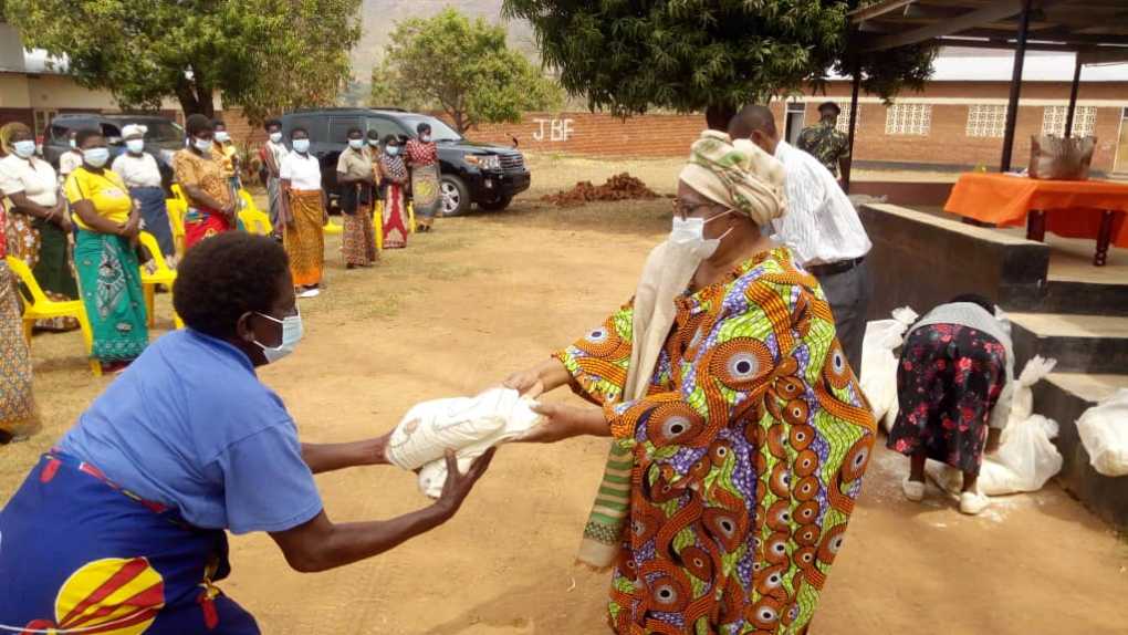 Malawi former President JB continues with charity work amid Covid-19 spike