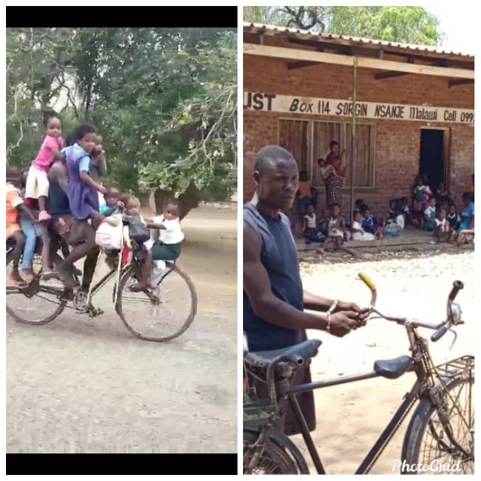 Malawi police arrest Nsanje cyclist Mussa for ferrying dangerously nine kids to school