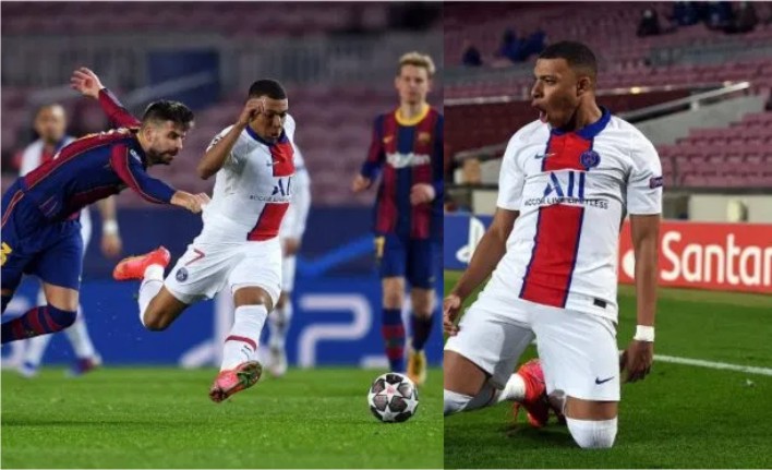 Mbappe grabs hat-trick as PSG demolishes Barcelona 4-1