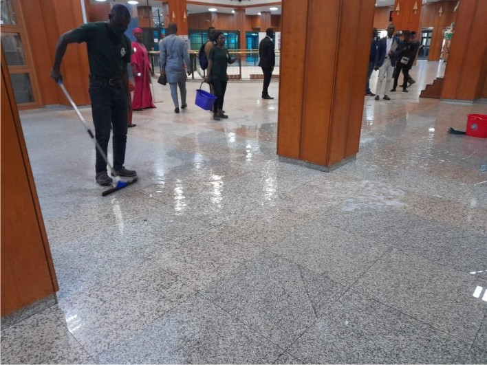 Embarrassing: Nigeria National Assembly chambers roof leaks over heavy rainfall