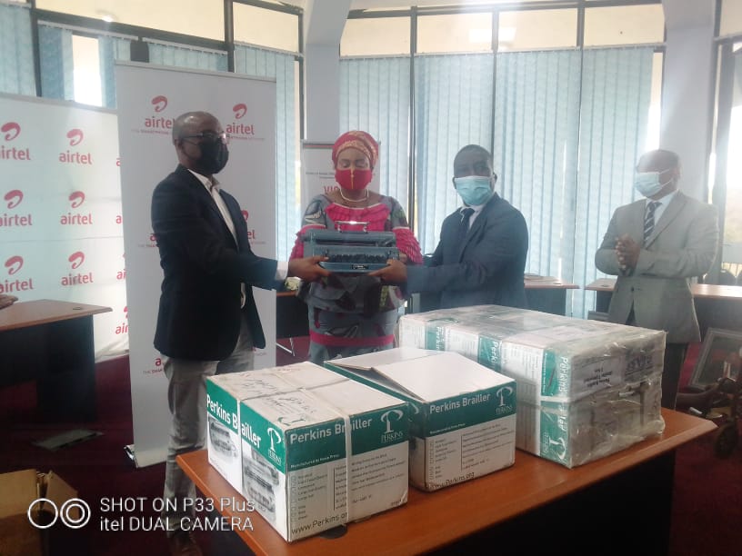 Airtel Malawi excites visual impaired learners with MK15m assistive devices donation