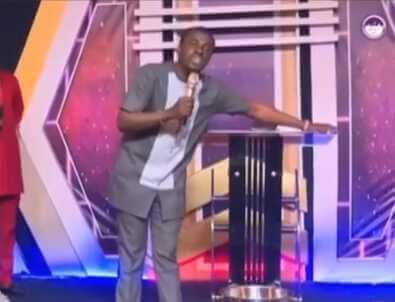 End time! Nigerian pastor tells his church members to bribe his angels for grace to work for them (Video)