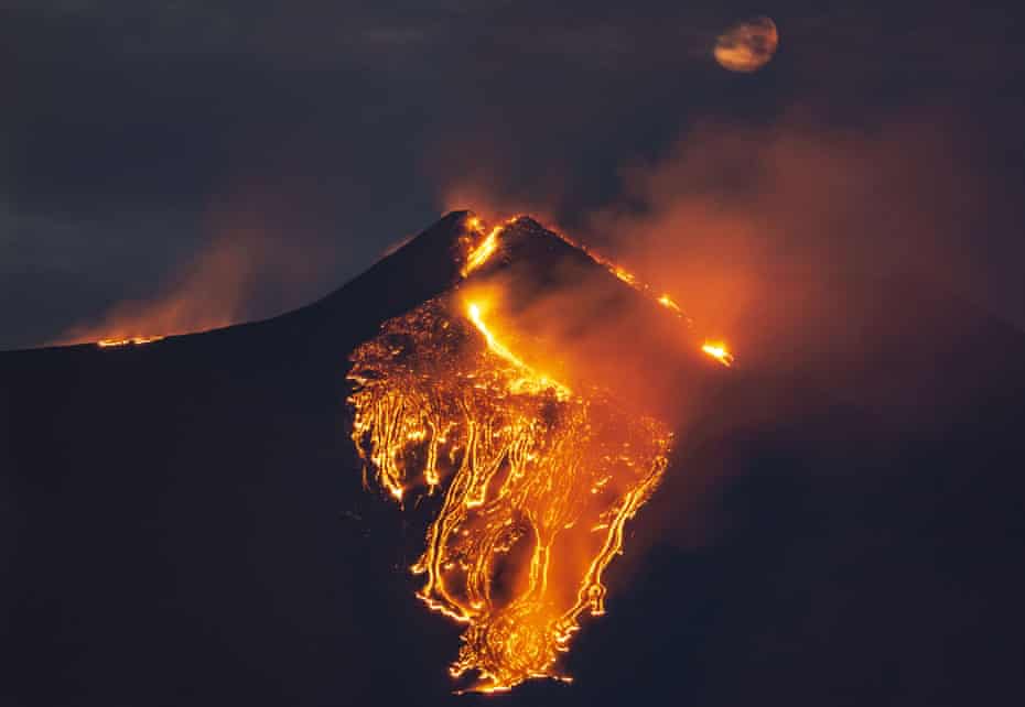 Mount Etna spews lava, plumes of ash in Sicily