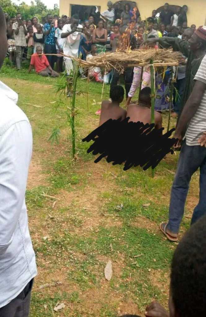 Shameful! Nigerian man caught sleeping with his sister