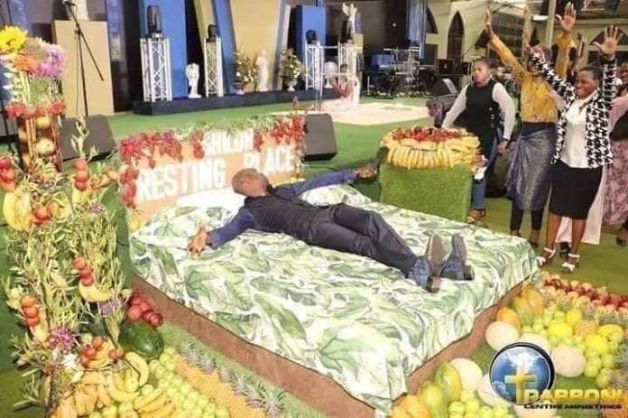 Christian Eschatology: African man of God dramatize paradise scenery