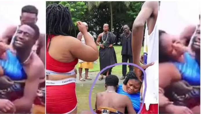 Shame! Ghanaian couple pleads forgiveness after stuck while making love inside the lake