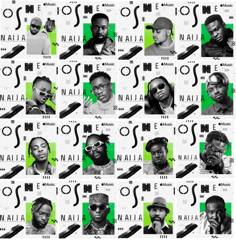 Apple Music celebrates Nigerian Independence Day with Oshe Naija campaign & announces the Top Nigerian Artists & Songs