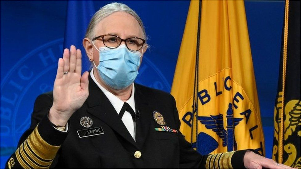 Biden Govt swears in Dr Rachel Levine as first openly transgender 4-star admiral