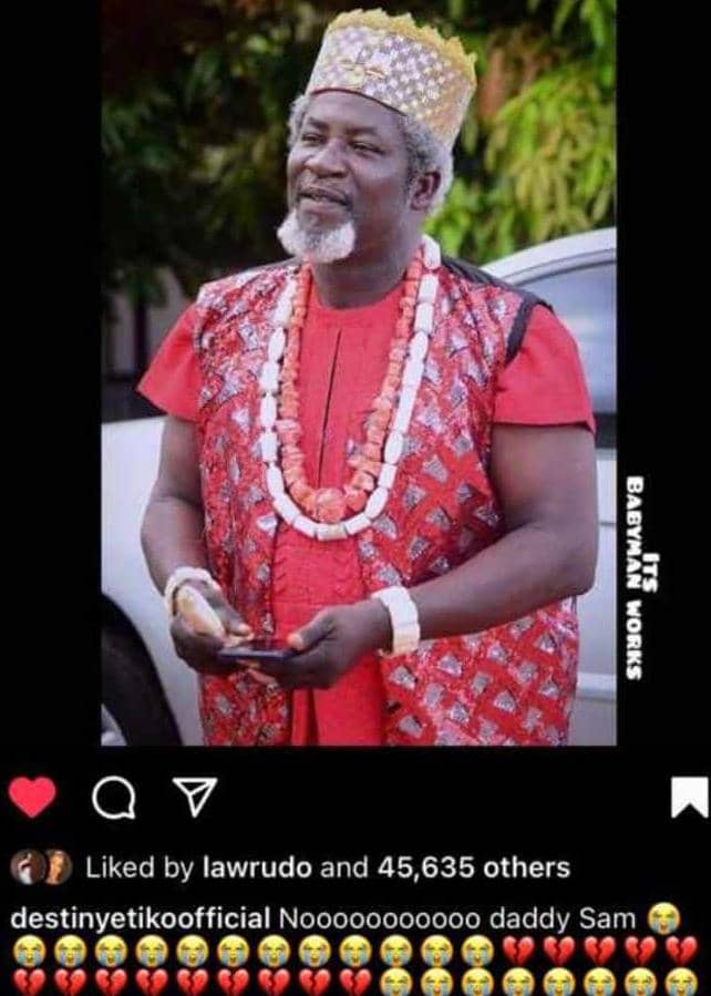 Renown Nollywood actor Sam Obiago dies