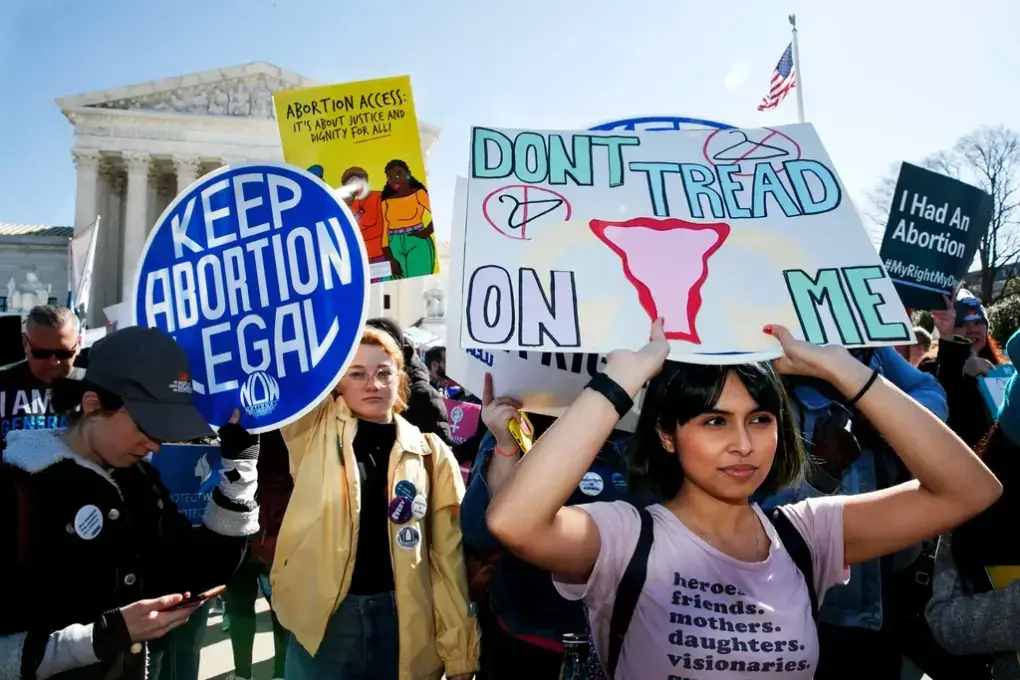 Activists gather outside US Supreme Court ahead of major abortion case