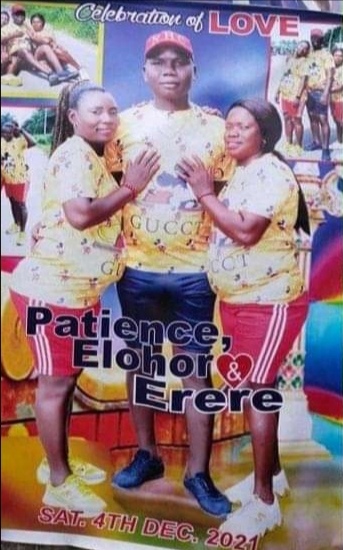 Nigerian man weds two pregnant lovers on the same day