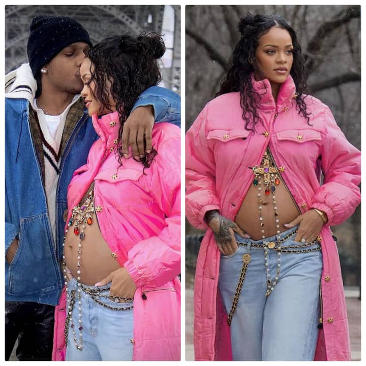 Barbadian singer Rihanna’s pregnant photos for first child go viral