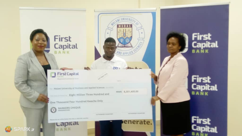 First capital bank plc bails out 65 Malawi applied sciences varsity students