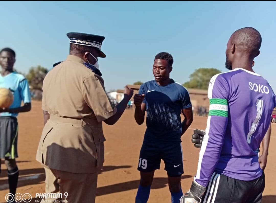 Central West Region Malawi Police commissioner Peter Chasweka hails Blue Eagles FC