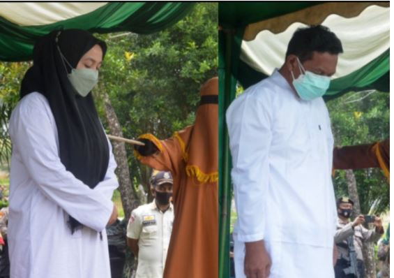 Indonesia married woman flogged 100 times after confessing to adultery while man she slept with only gets 15 lashes