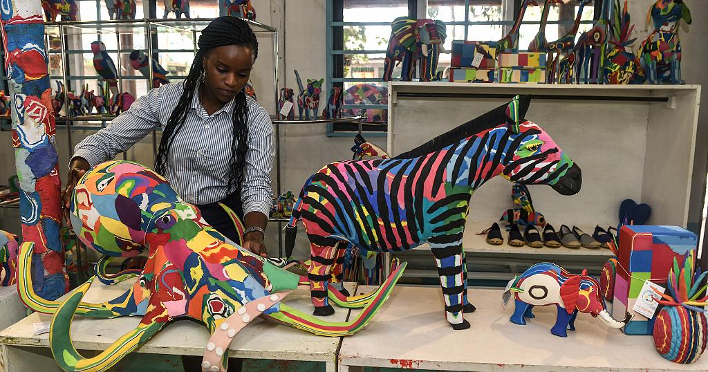 In Kenya, old flip flops are turned into masterpieces