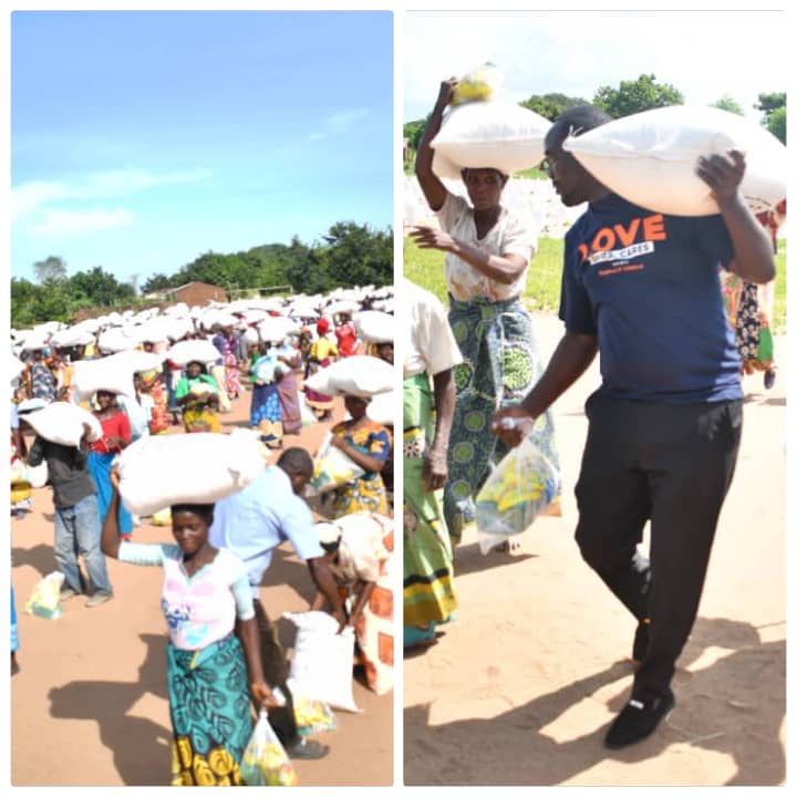 Prophet Patson Gondwe’s Good News Ministries aids Salima floods victims with food items