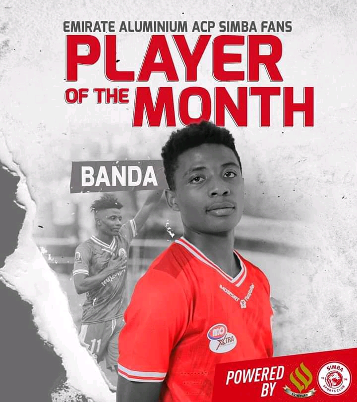 Malawi’s prolific midfielder Peter Banda voted Tanzania’s Simba FC player of the month