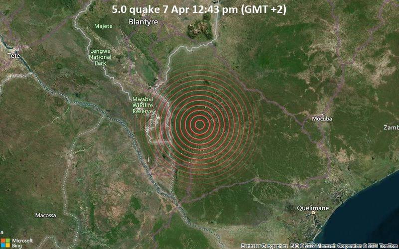 Earth tremor shakes Malawi’s southern region