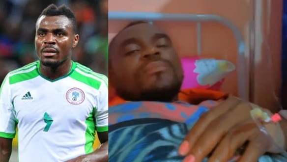 Former Nigerian footballer Emmanuel Emenike cries out from hospital bed (Video)