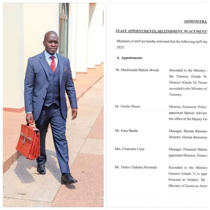 AG Thabo Nyirenda bulldozes SPC to influence RBM Governor promoting him as director