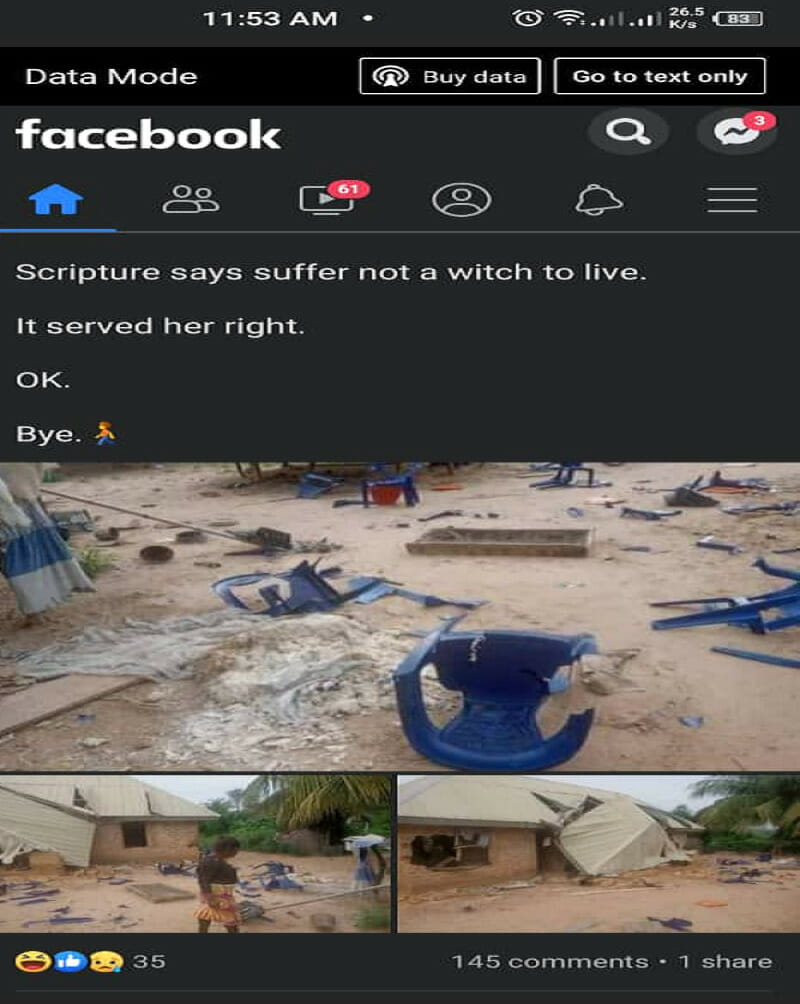Witch Persecution and Rescue in Benue State