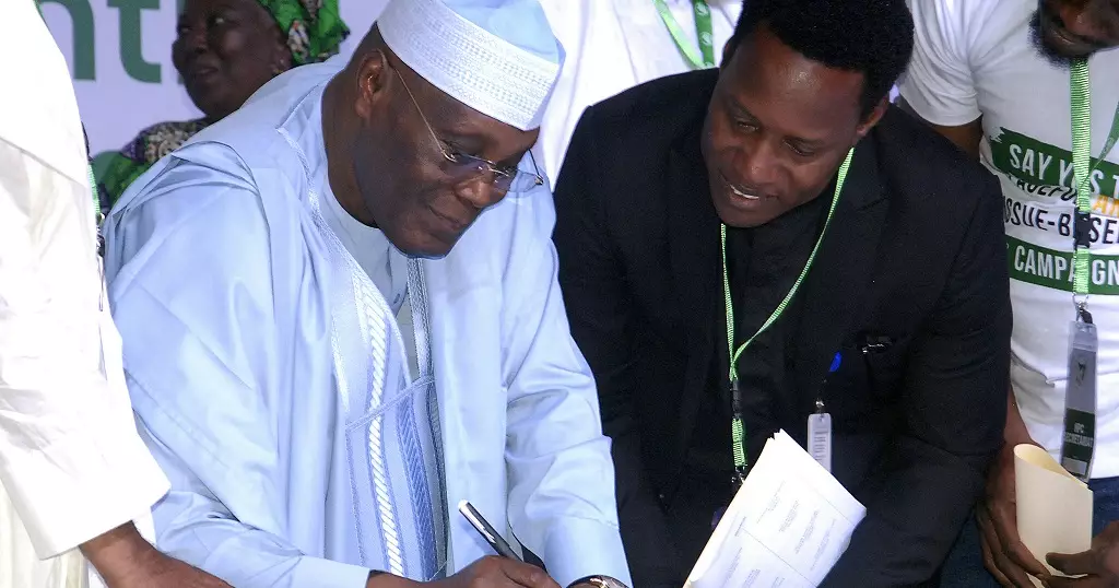 Nigerian presidential candidates pledge peaceful campaigns