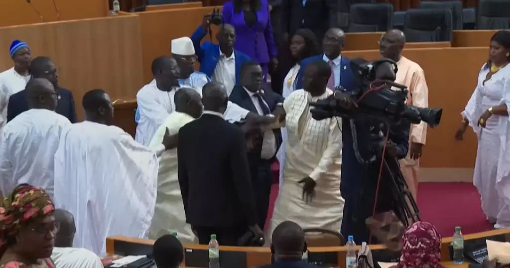 Scuffles in Senegal’s new parliament taint first session