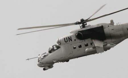 U.N. helicopter crashes in east Congo