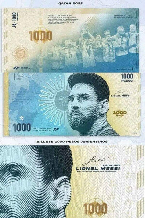 Argentina’s football icon Messi to own banknote after World Cup win