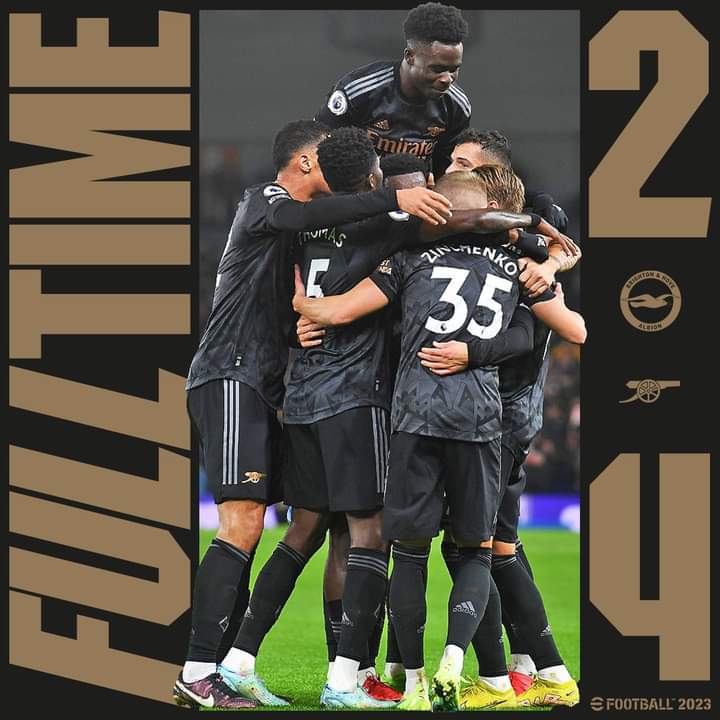 Arsenal on EPL summit with 7 points clear as Man City, Newcastle Utd drop two points