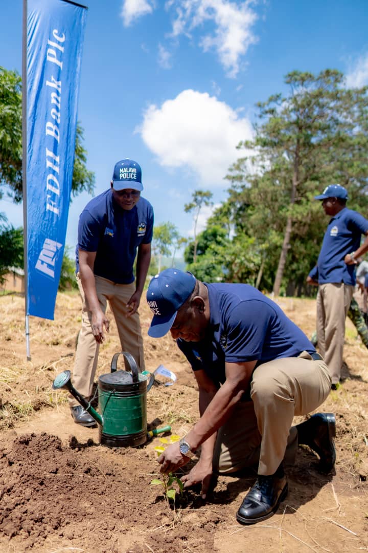 FDH Bank gives Malawi Police 10, 000 tree seedlings