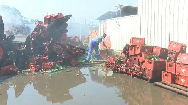 Fire guts brewery in Central African Republic