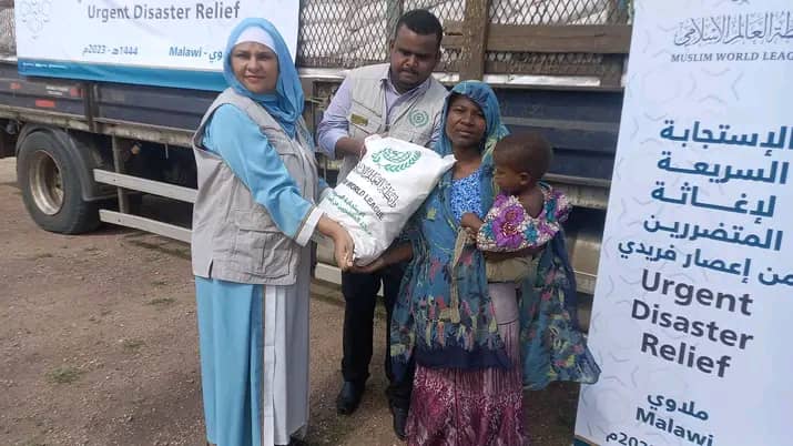 Cyclone Freddy response: Muslim World League donates food items to 1,500 Chikwawa households